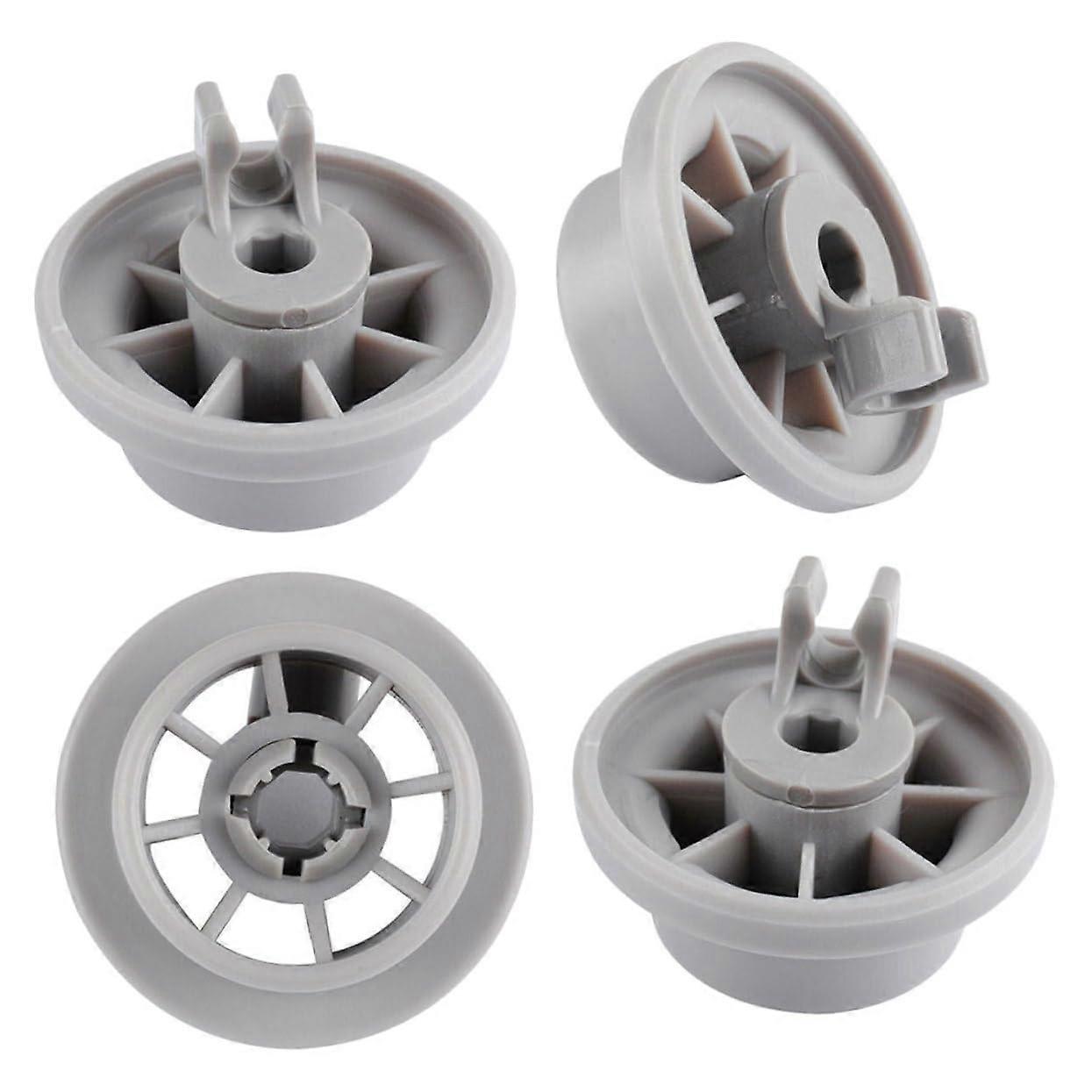 4Pcs Dishwasher Lower Rack Wheels Replacement Durable Roller Parts for Bosch Dishwasher Smooth Easy Install