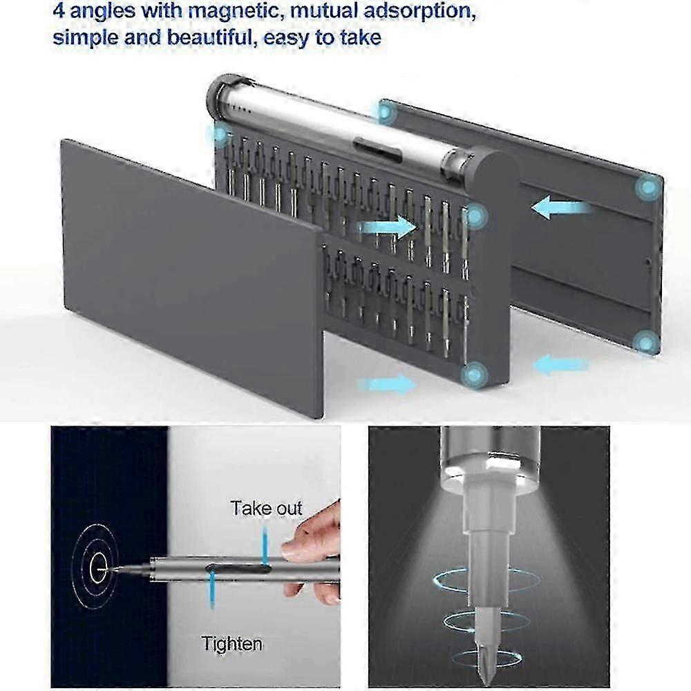 Mini Electric Screwdriver, Portable Cordless Power Screwdriver Set