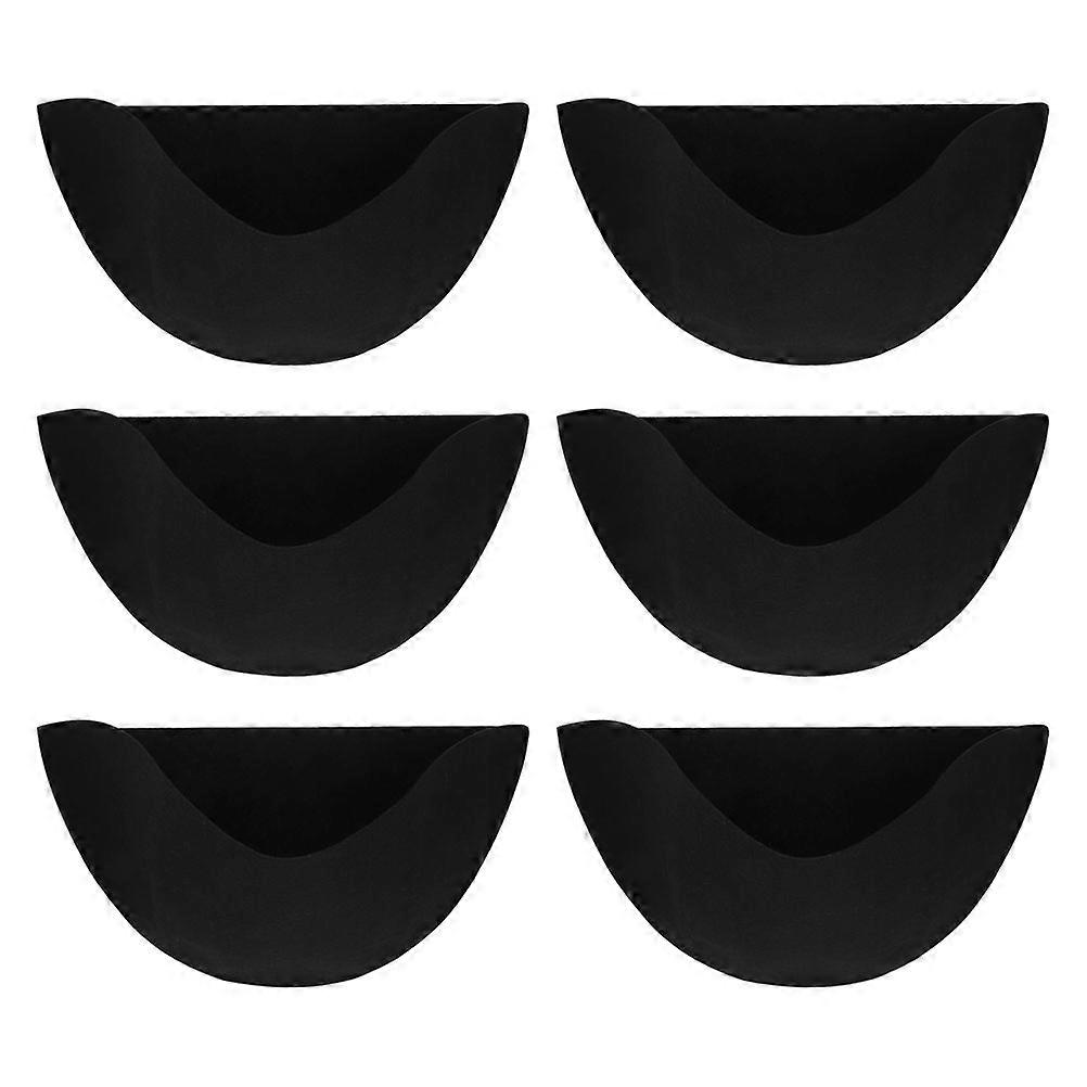 Black Hanging Basket Liners Half Round Fabric Planter Liners 6Pcs