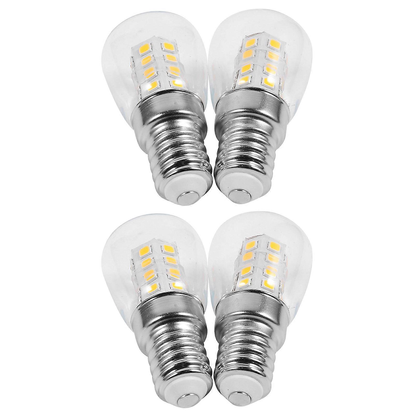 LED Refrigerator Light Bulb for Illuminating 4Pcs with E14 Small Screw Base