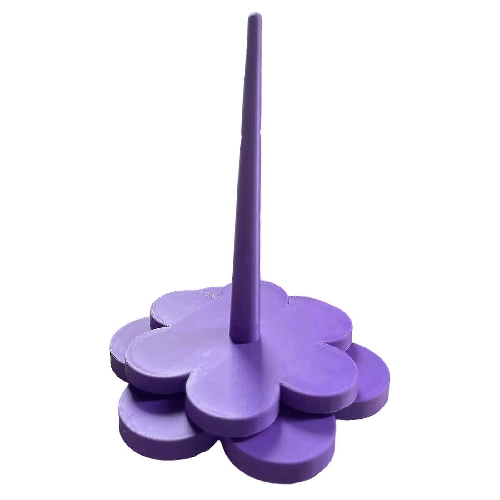 Flowers yarn spool  Purple