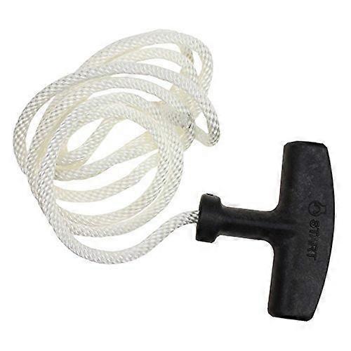 Universal Lawn Mower Starter Rope and Pull Handle, 1.6m Durable Cord, 4mm Petrol Engine Fit