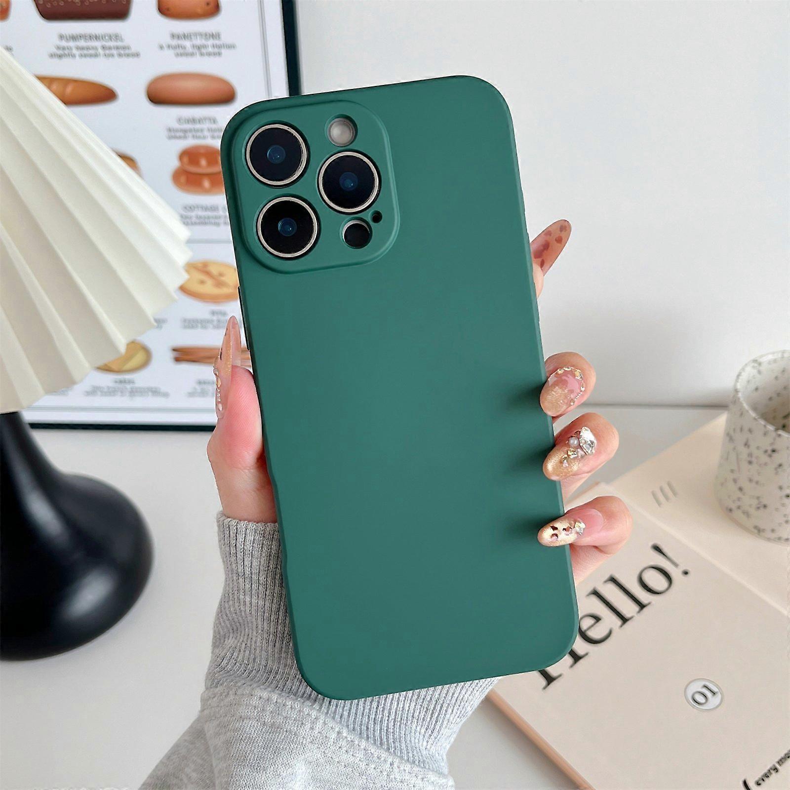 For iPhone 16 Pro Max Phone Back Case Scratch Resistant Silicone Mobile Cover