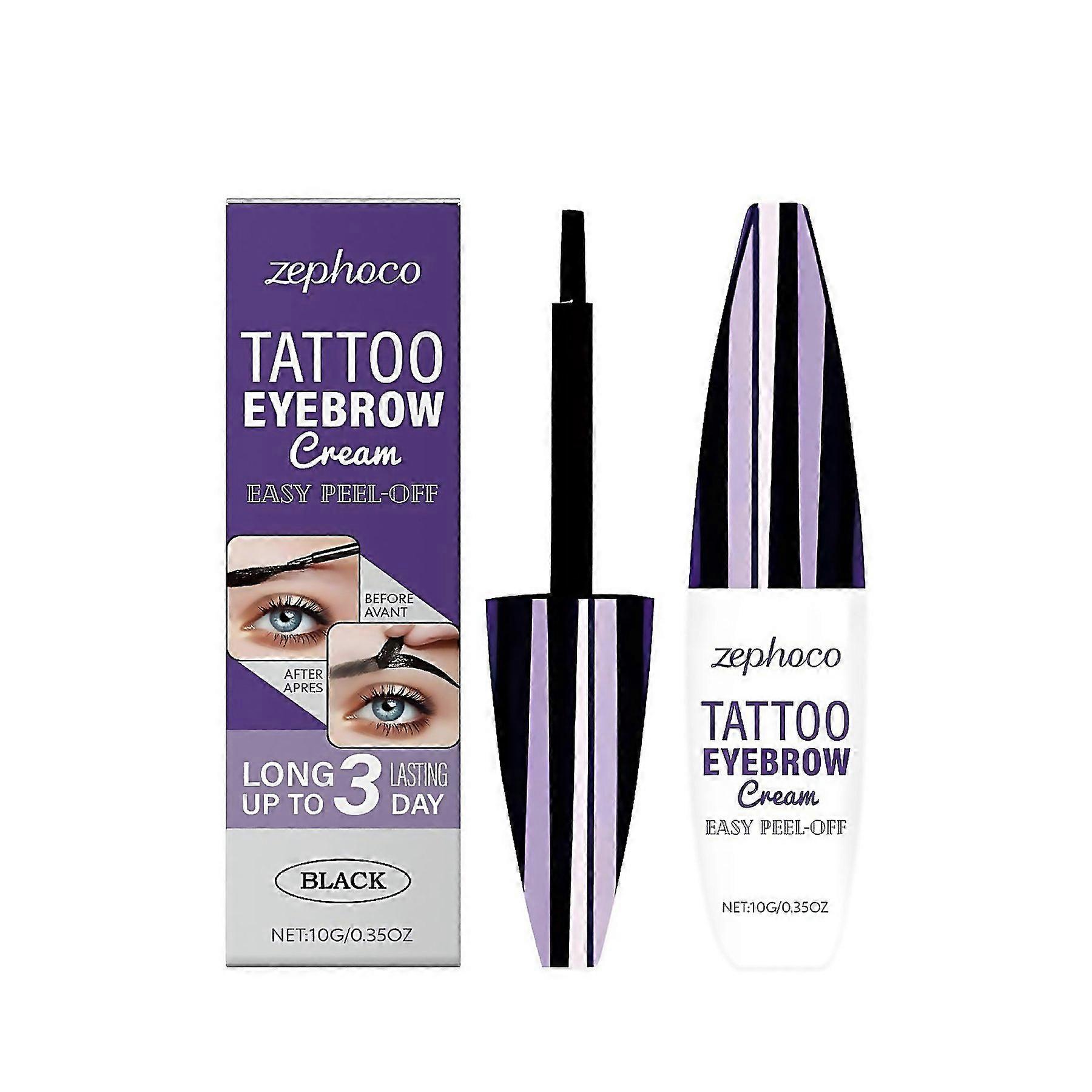 For 13x Zephoco Tearable Eyebrow Gel To Improve Sparse Eyebrows Black