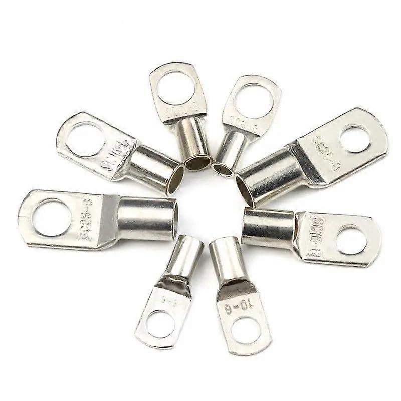 SC258 Tinned Copper Lugs 25 Pack Battery Cable Connectors  Conductivity Heat Resistant
