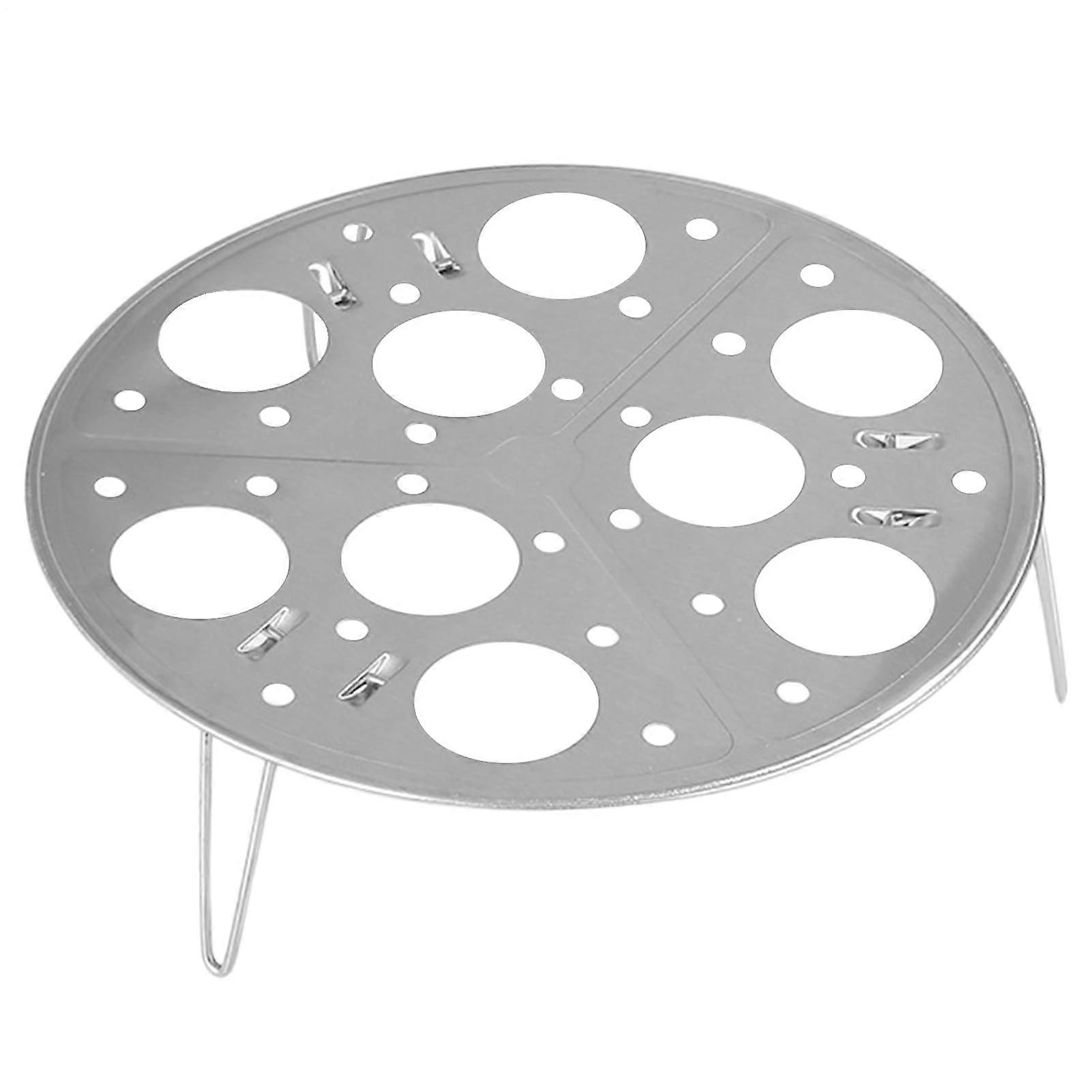 Stackable Egg Steamer Rack for Instant Pot, Stainless Steel 9 Egg Cooking Stand with Detachable Base