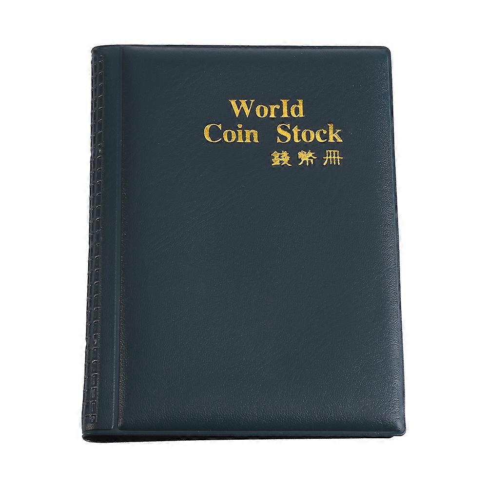 World Coin Storage Folder with 120 Pockets and 10 Pages, Green