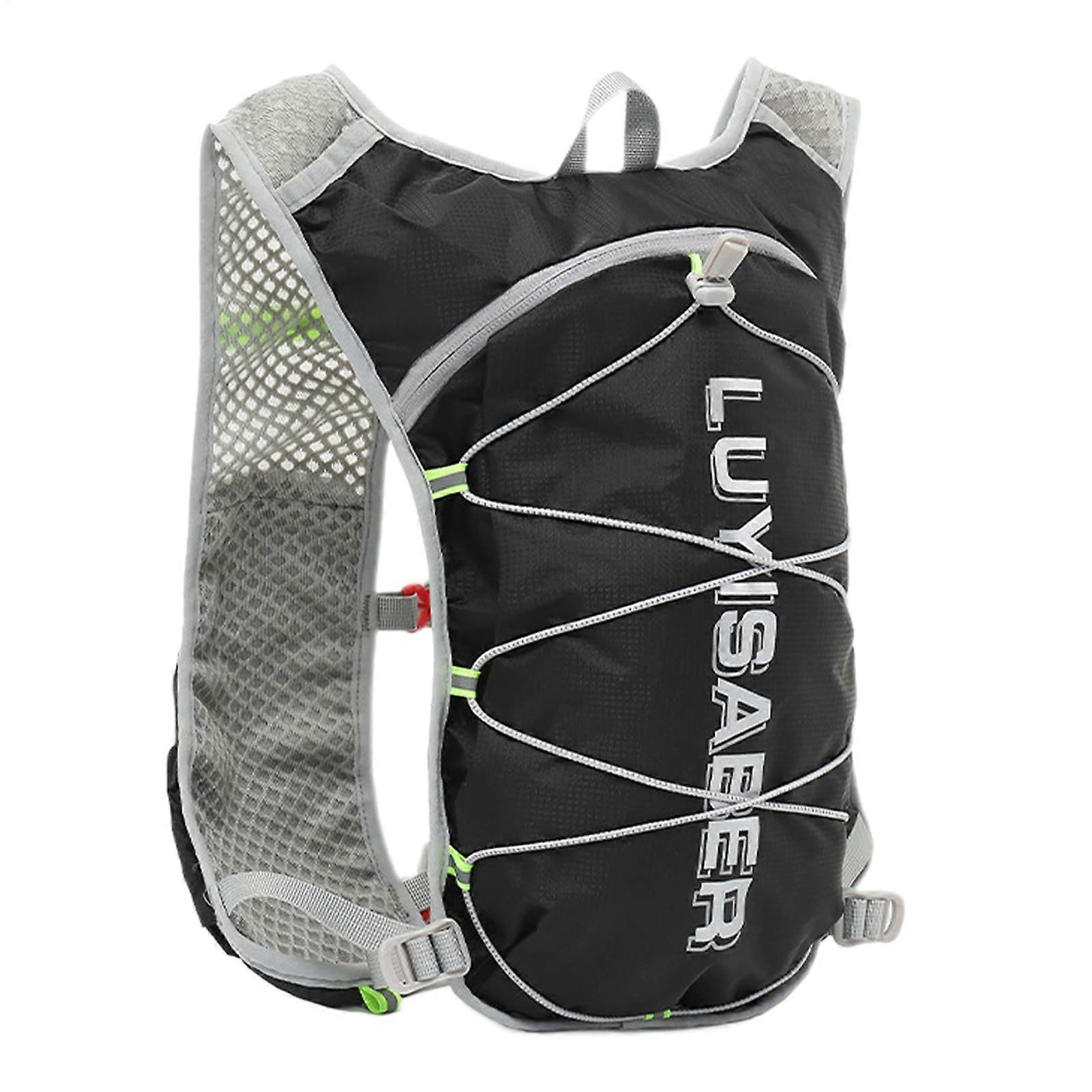 Running Hydration Vest with 1.5L Bladder, Lightweight Breathable Trail Pack, Reflective for Night