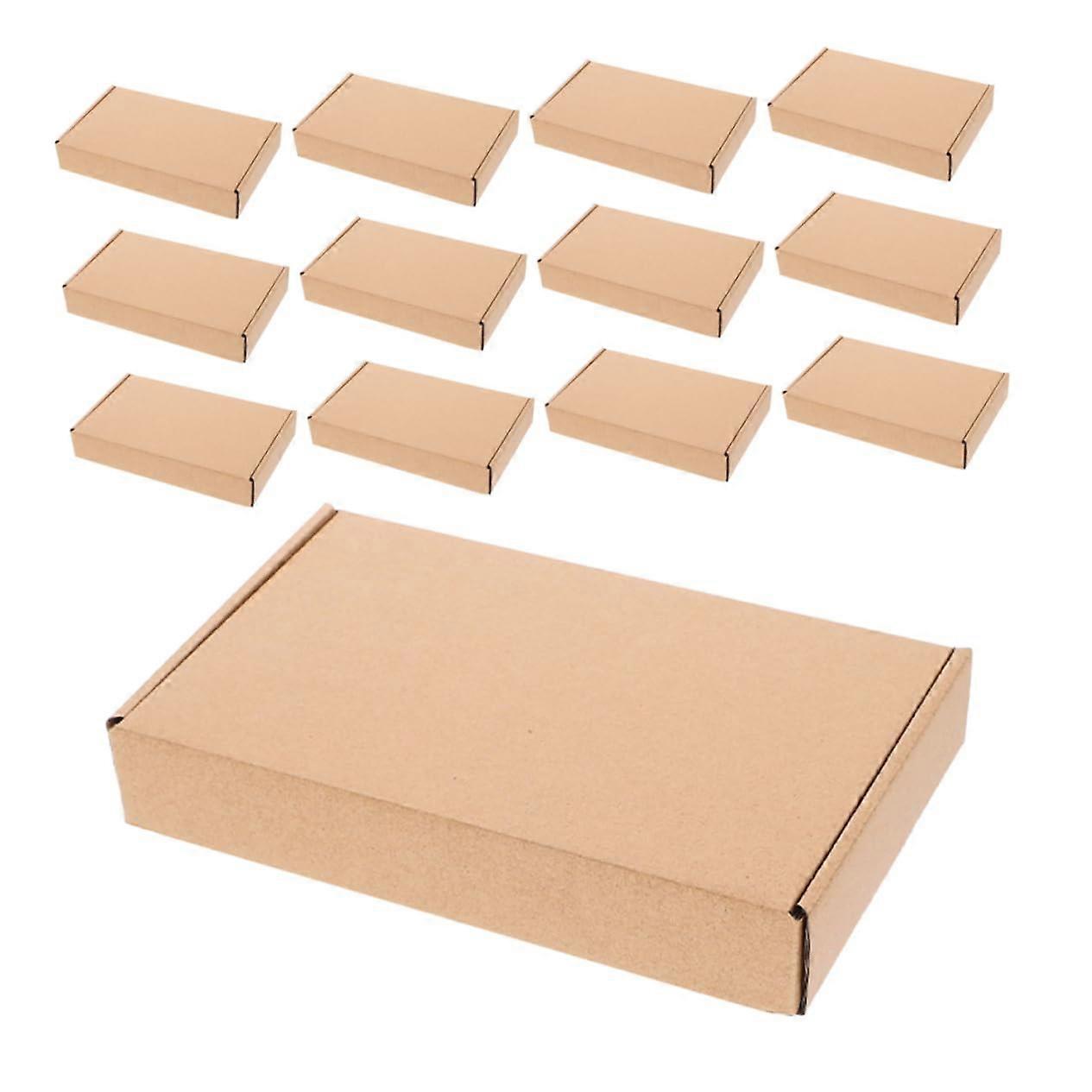 20pcs Brown Kraft Paper  Boxes TripleLayer Corrugated Mailer for Small Business Packaging