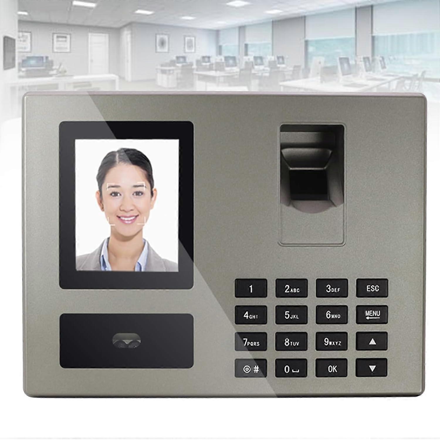 Biometric Attendance Machine with Fast Face Recognition, Triple Authentication Employee Time Clock