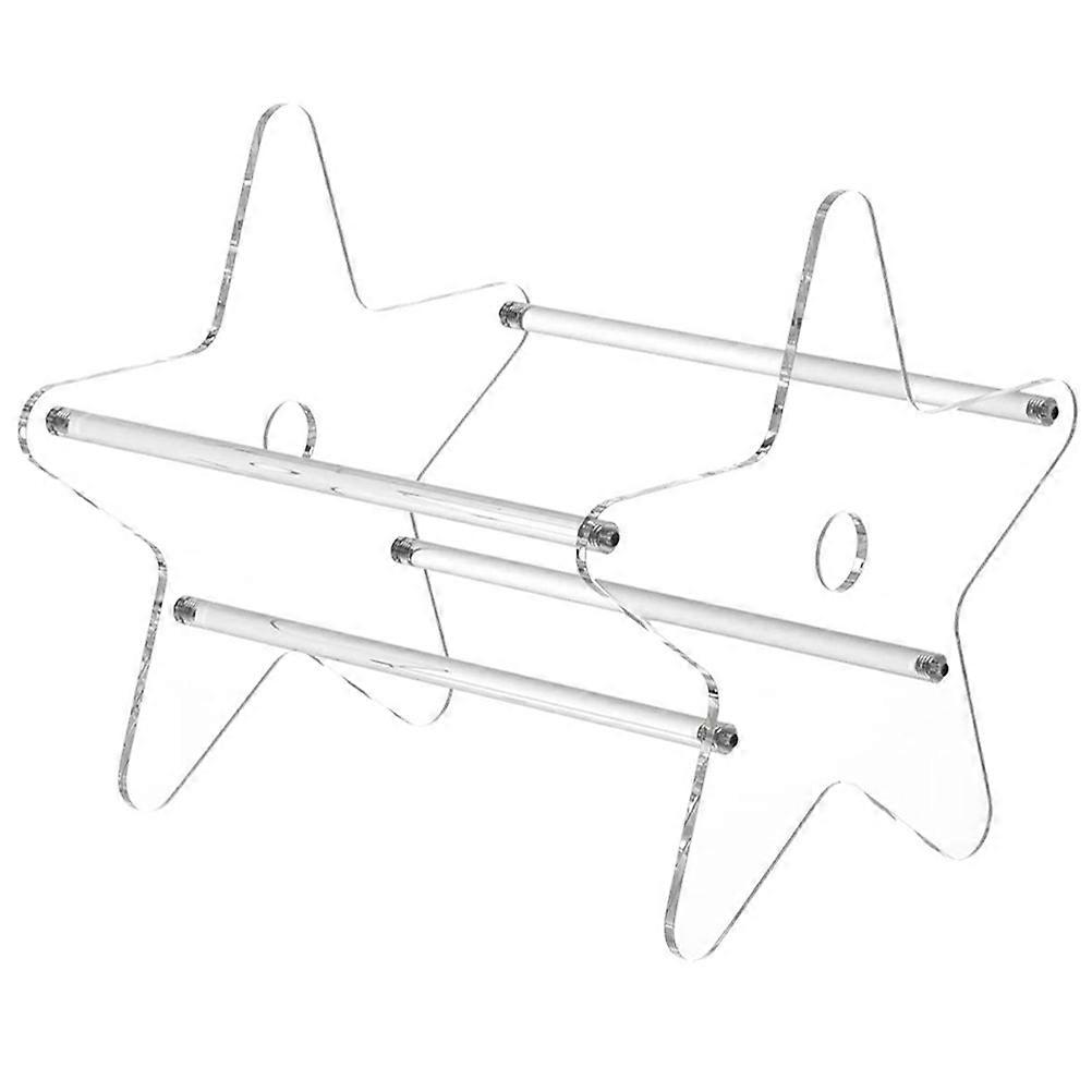 Acrylic Book Holder Vinyl Record Storage Rack for Display 5Pcs Set