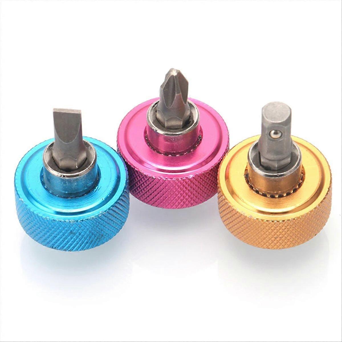 1/4" Square Drive Palm Screwdriver Bit Set