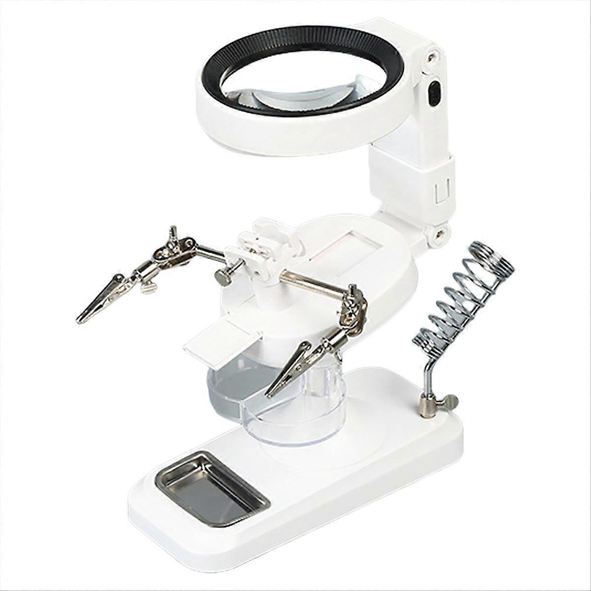 LED Lighted Magnifier Iron Bracket Clip B