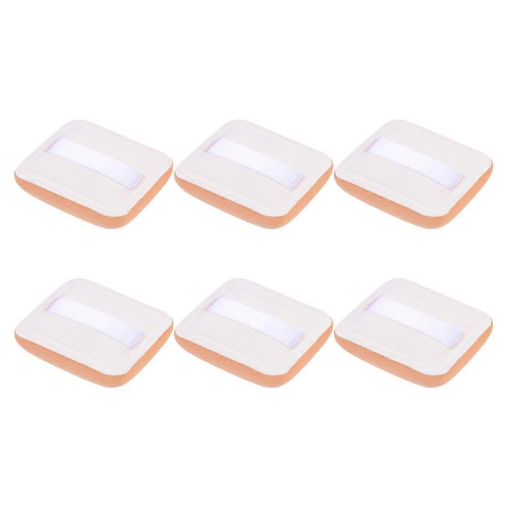 Khaki Makeup Powder Sponge for Concealer Application 18Pcs Rectangular Cosmetic Puff