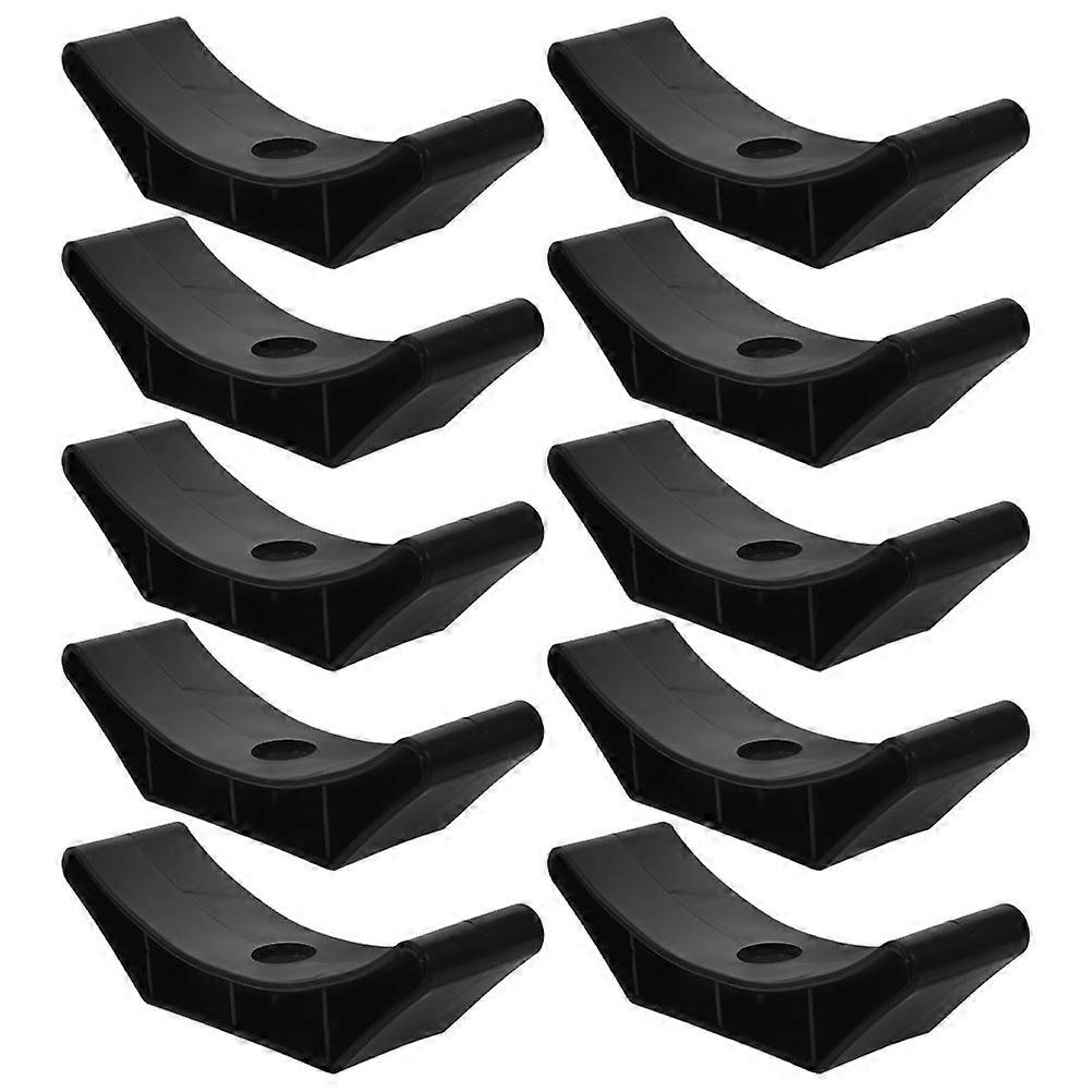 Dumbbell Rack Dumbbell Bracket for Exercise Use 10Pcs Black Plastic Holder