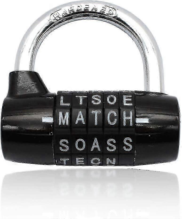 Combination Padlock, Waterproof and Rustproof Lock - 5 Letter Padlock