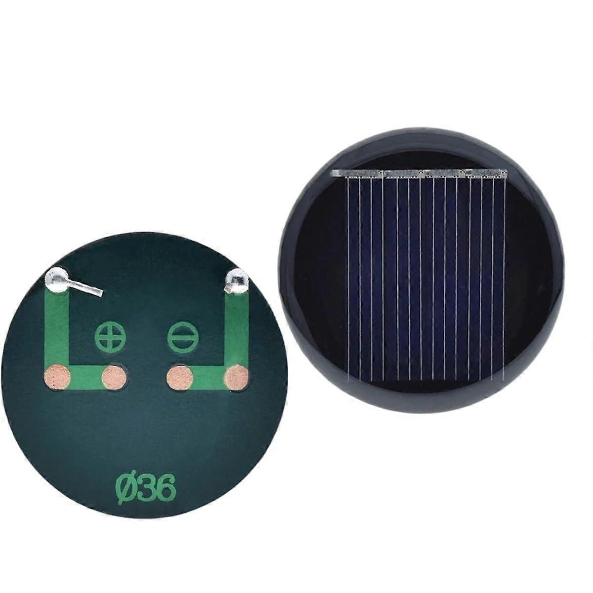 2V 35mA Polycrystalline Solar Panel Module 36mm for DIY Projects and Light Replacement
