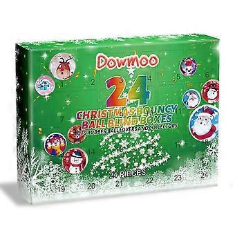 5 Set DOWMOO 24PCS Christmas Themed Bouncy Ball Blind Box Holiday Game Gift Set Surprise Collectible