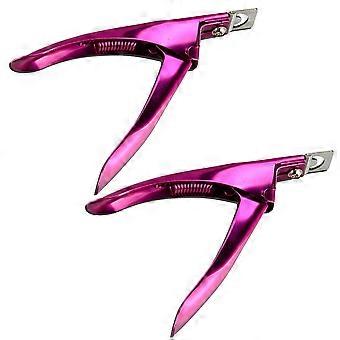 Stainless Steel Nail Tip Trimmer for Manicure Pedicure 4Pcs Rosy Clipper Cutter