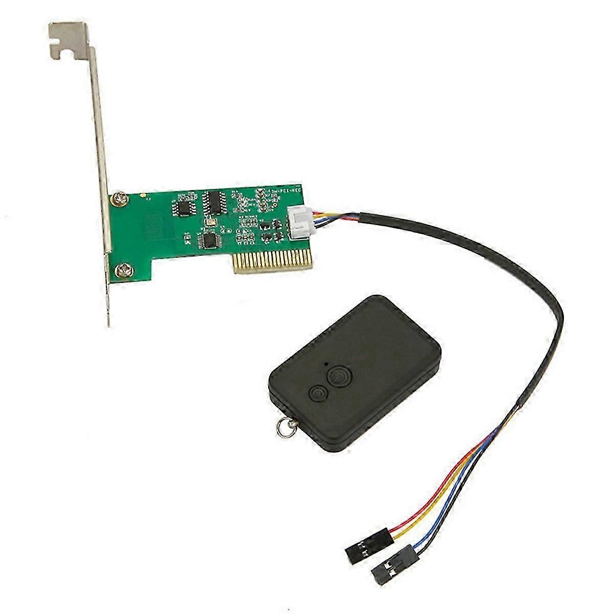 Mini PCI Desktop PC Remote Controller 20m Wireless Restart Switch Turn on/OFF compatible with Desktop Computer