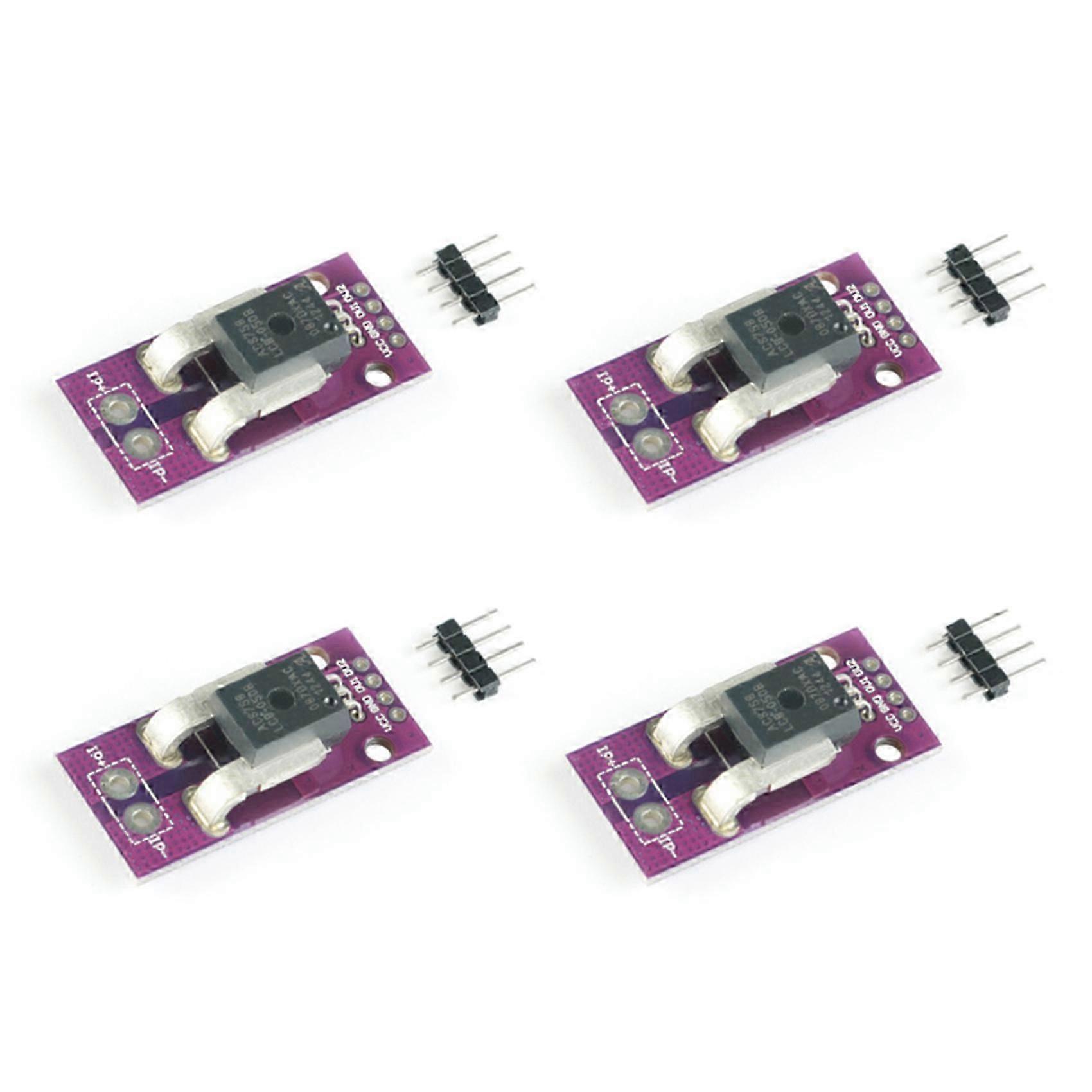 4X ACS758 ACS758LCB-100B Current Module Linear Hall Current Sensor PFF-T Current Detection 3-5V