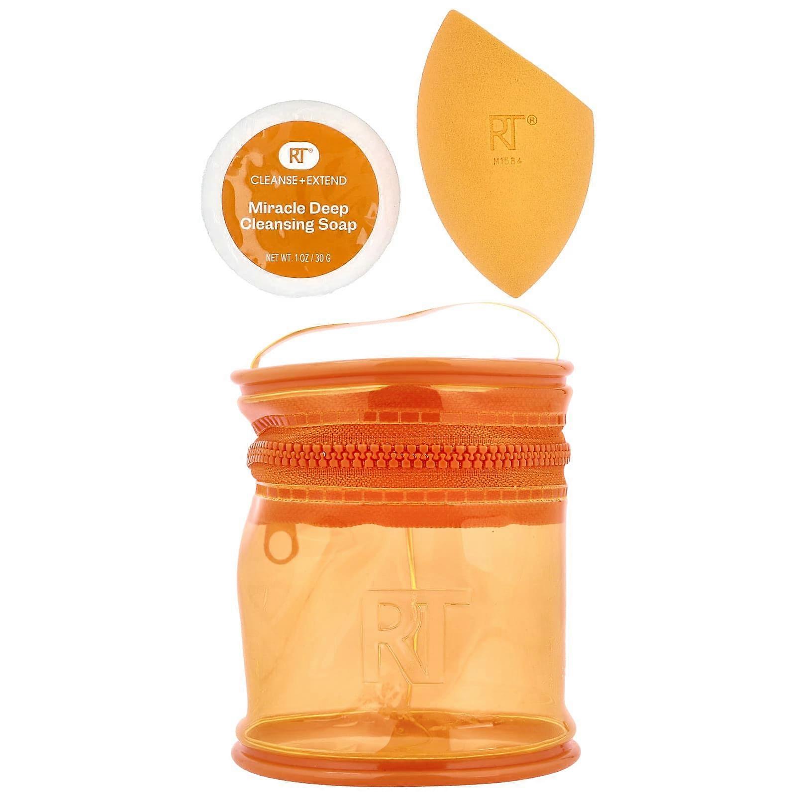 Real Techniques, Miracle Blend + Cleanse Set, 3 Piece Set