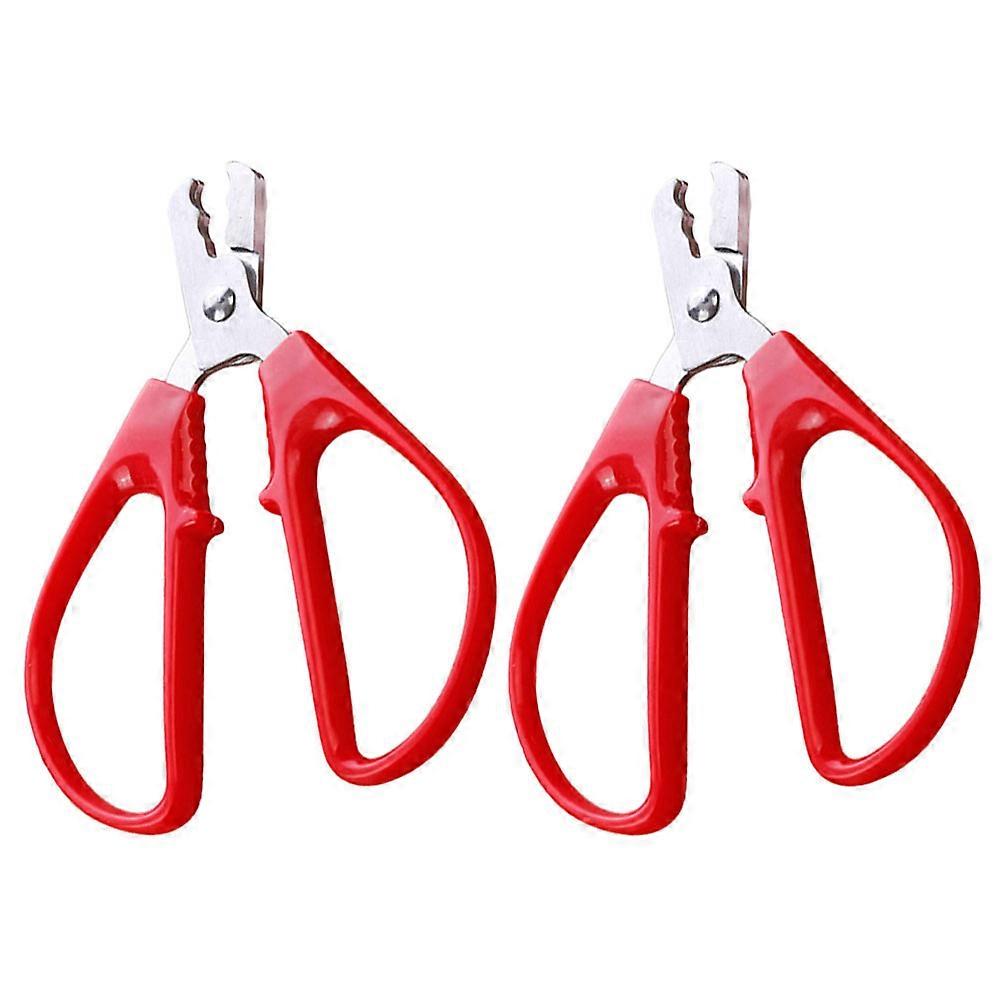 Nut Sheller Nut Opener Tool for Quick Shell Opening 2Pcs Red Kitchen Gadget