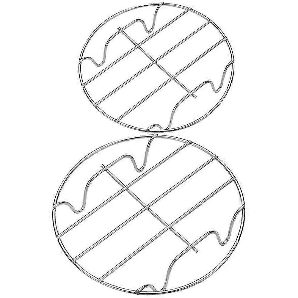 2pcs Round Baking Racks Small Roasting Racks Versatile Steamer Racks