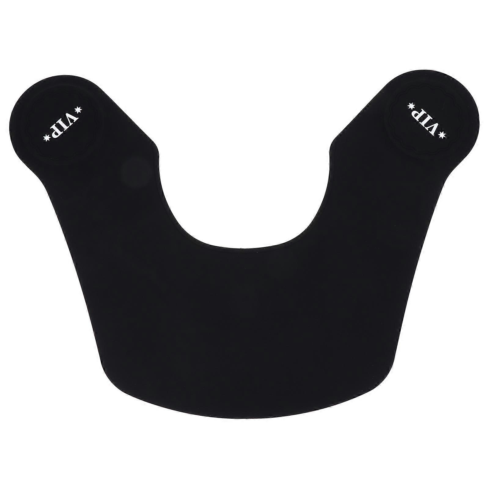 Capa de barbeiro em silicone com material impermeável.