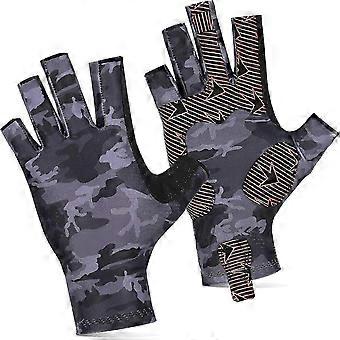Uv Protection Fishing Gloves,fingerless Sun Protection Gloves For Sailing, Paddling, Kayak, Hiking, Fly Fishing Gloves