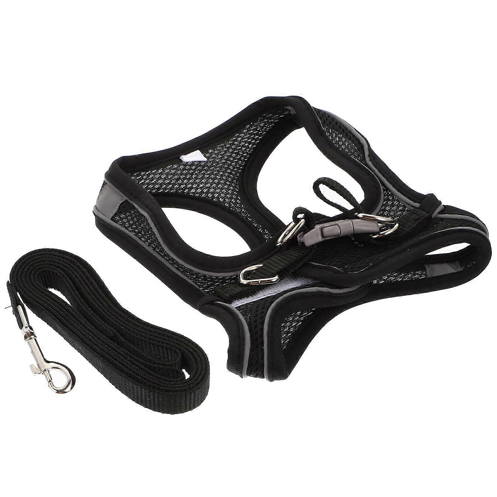 1 Set Cat Harness Leash Pulling Rope and Collar Set Outdoor Walking Harness