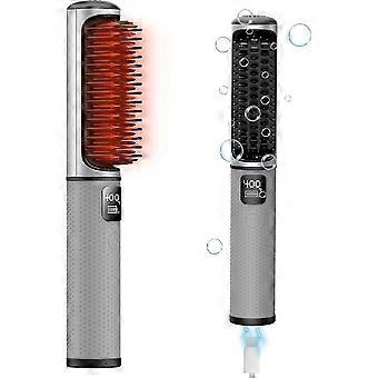 Akku-Haarglätter, tragbarer Mini-Reise-Haarglätter, 2-in-1-Negativ-Ionen-Haarglätter