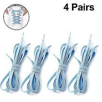 4 Pairs Elastic Shoe Laces - Quick To Install No Tie Shoelaces For Kids And Adults