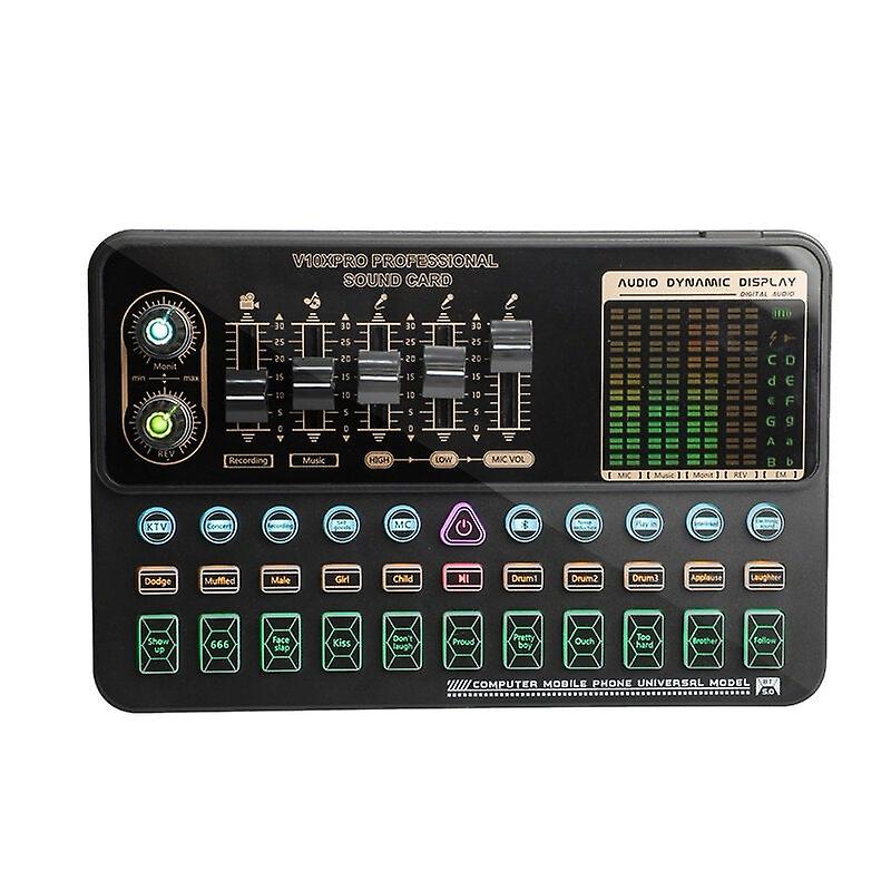 Pro Sound Card Bluetooth Audio Dj Live Broadcast Recording Professional