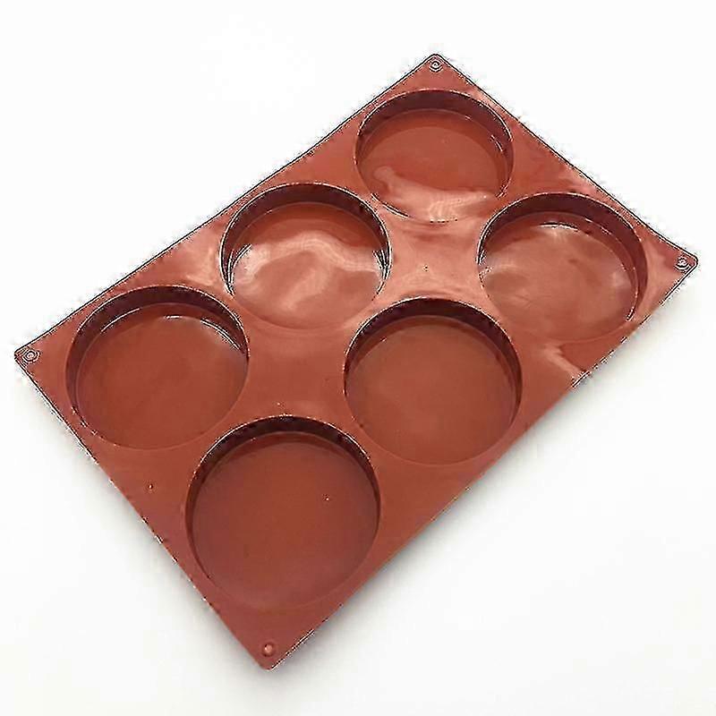 6 Cavity Round Silicone Moldsa