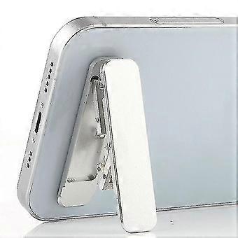 Slim Sticky Adjustable Phone Holder Foldable Aluminum Alloy Phone Holder 5pcs Silver