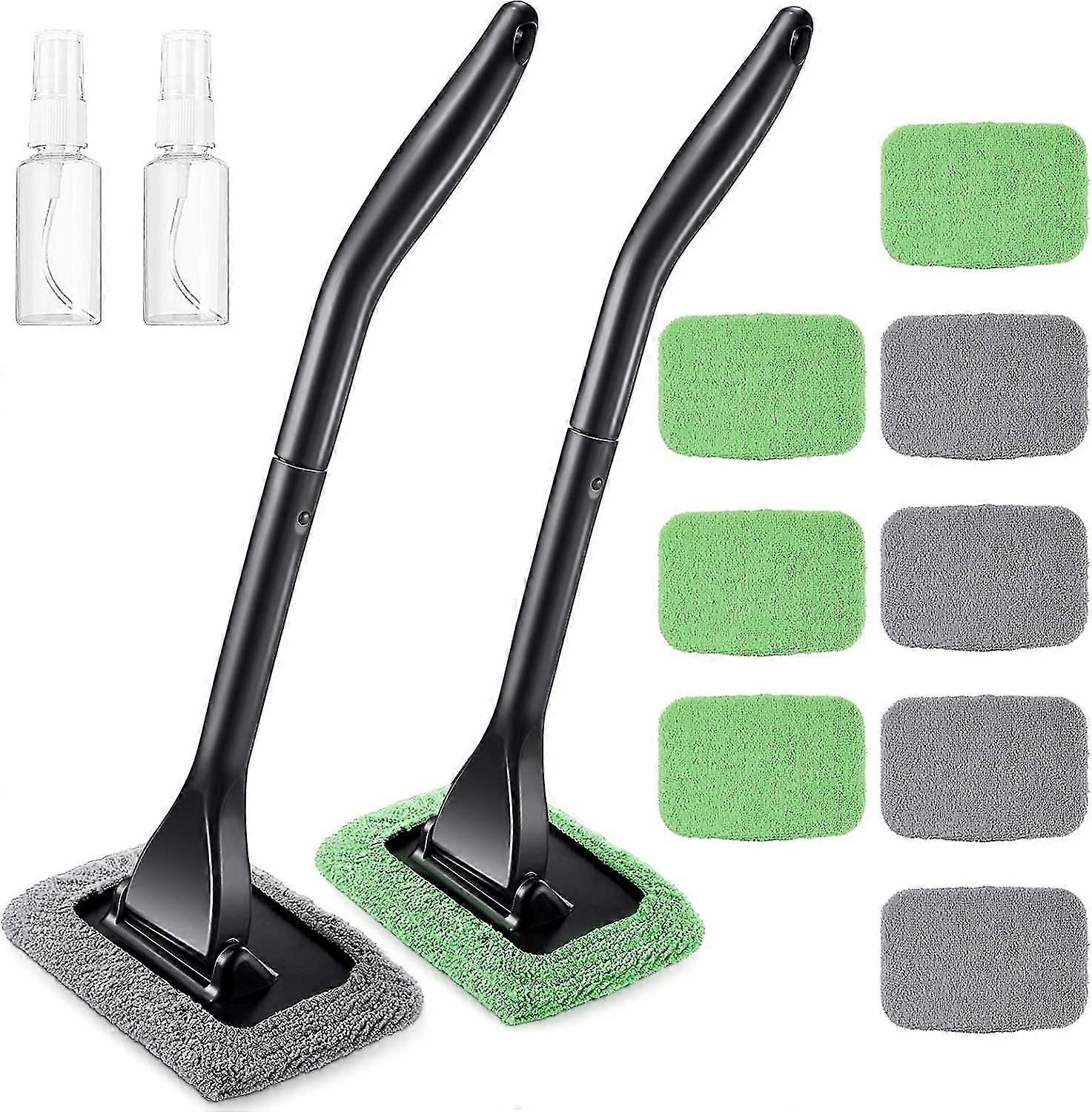 2 Pack Windshield Cleaning Tool Windshield Cleaning Wand Auto Window Cleaner With Detachable