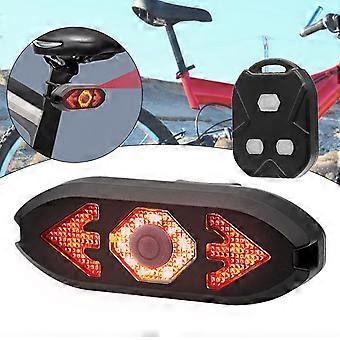 Kaesi Fiets Achterlicht USB Opladen Hoge Helderheid Waterdicht met Claxon Anti-Roest Richtingaanwijzer voor Rijden
