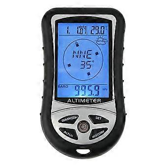 Multifunction Outdoor Hiking Camping LCD Digital Display Compass Altimeter Barometer Thermograph Clock