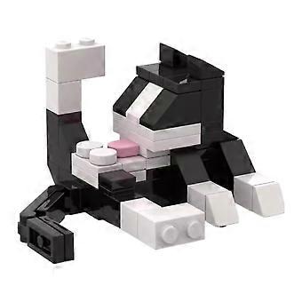 Simpatici mattoncini con personaggi di gatti, mattoncini da costruzione fai-da-te per bambini, regalo di compleanno