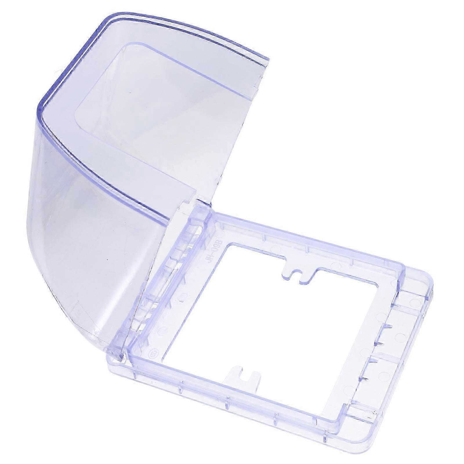 Transparent 86 Type Socket Protector For Bathroom Waterproof Wall Socket Box Weatherproof Electrical Plug Covers For Outlets Sky blue