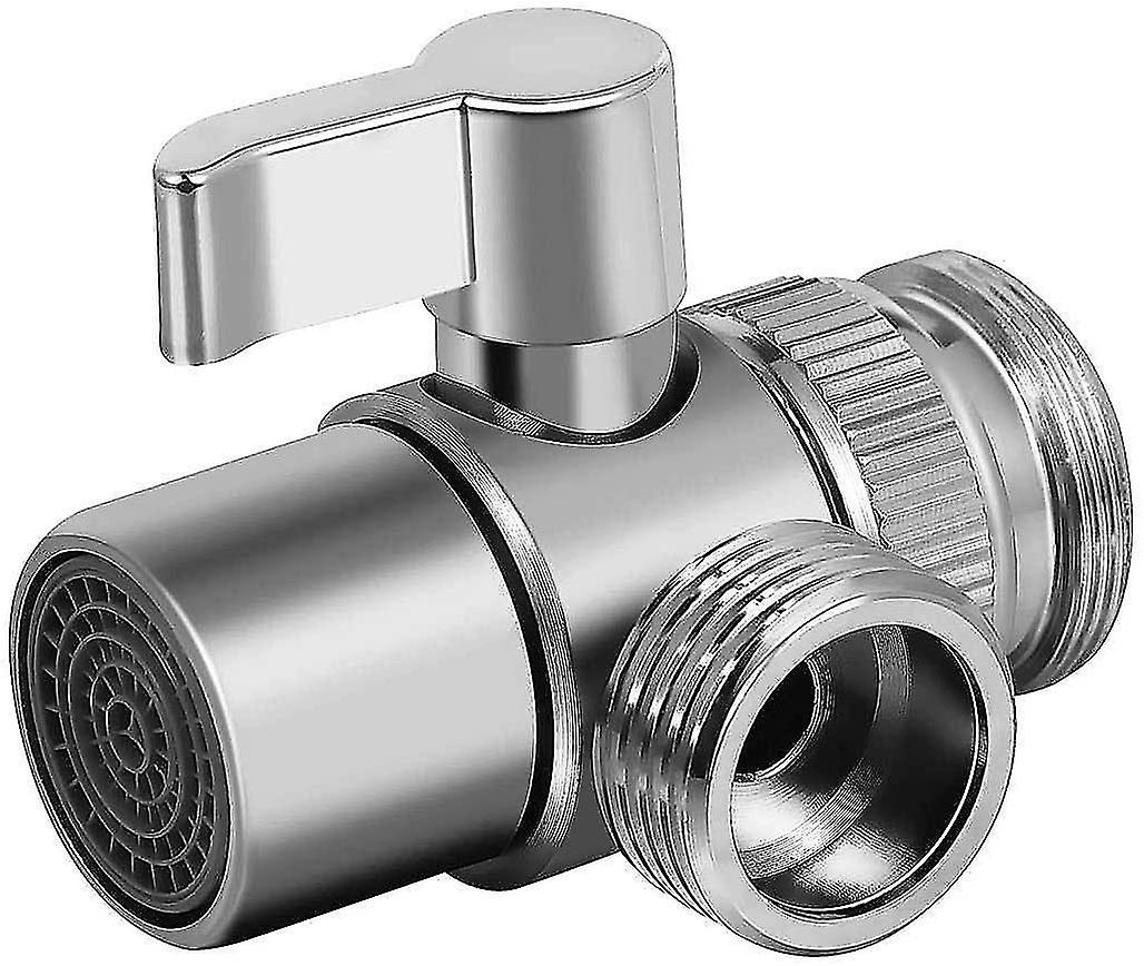 Messing Küche oder Bad WC Wasserhahn Trennwand, Wasserhahn Adapter, 3 Wege Wasserhahn Ablassventil