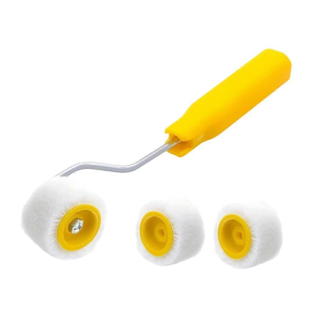 Plastic Mini Paint Rollers Ergonomic Design Touch Up Trim Edge Wool Roller Brush Durable