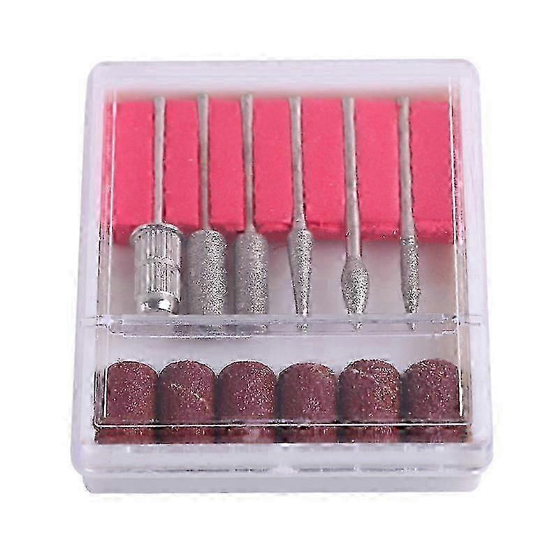 6pcs drill bits - Bits for electric file - Sandingband Silver