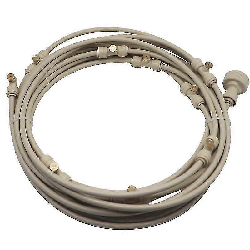 Off-White Patio Water Mist Cooling System Kit