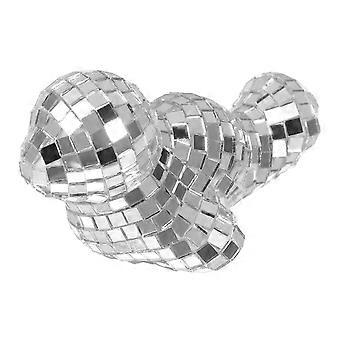 Mini-Tierfigur mit Disco-Spiegel, niedliche Heimdekoration für Büro, Café und als Geschenk, lebensechte Meeresmodell-Seehundstatue