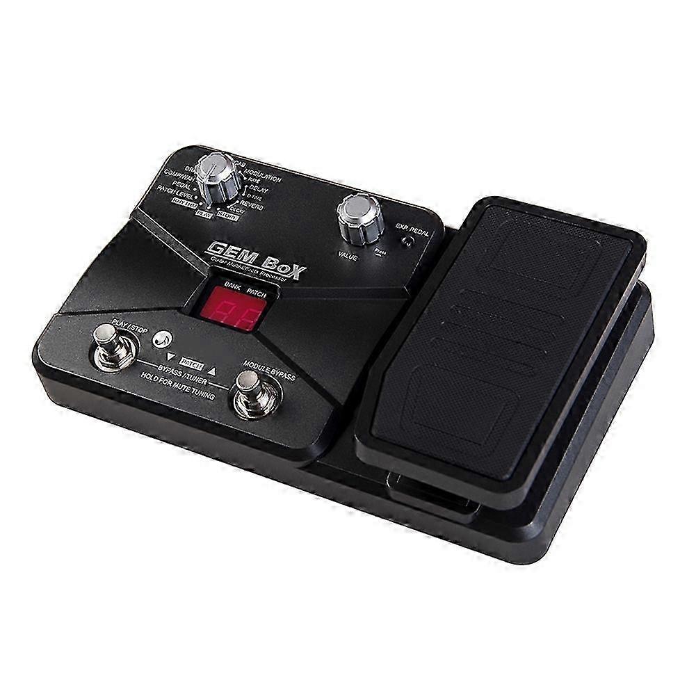 Guitar Multi Effects Processor with Expression Pedal Built in Drum Machine 60 Effects compatible with Guitar Bass Amp