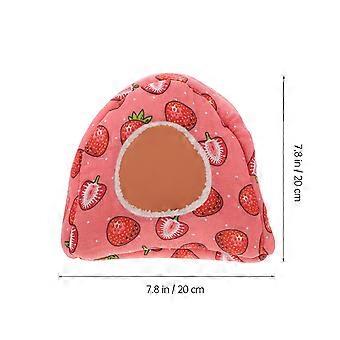 Pink Hamster Bed Cloth Material Offering Warmth 1Pcs Nest