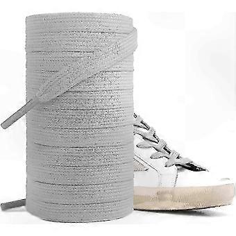 Athletic Shoelaces 100% Cotton Flat Laces for Sneakers - Soft, Durable, Securely Tied