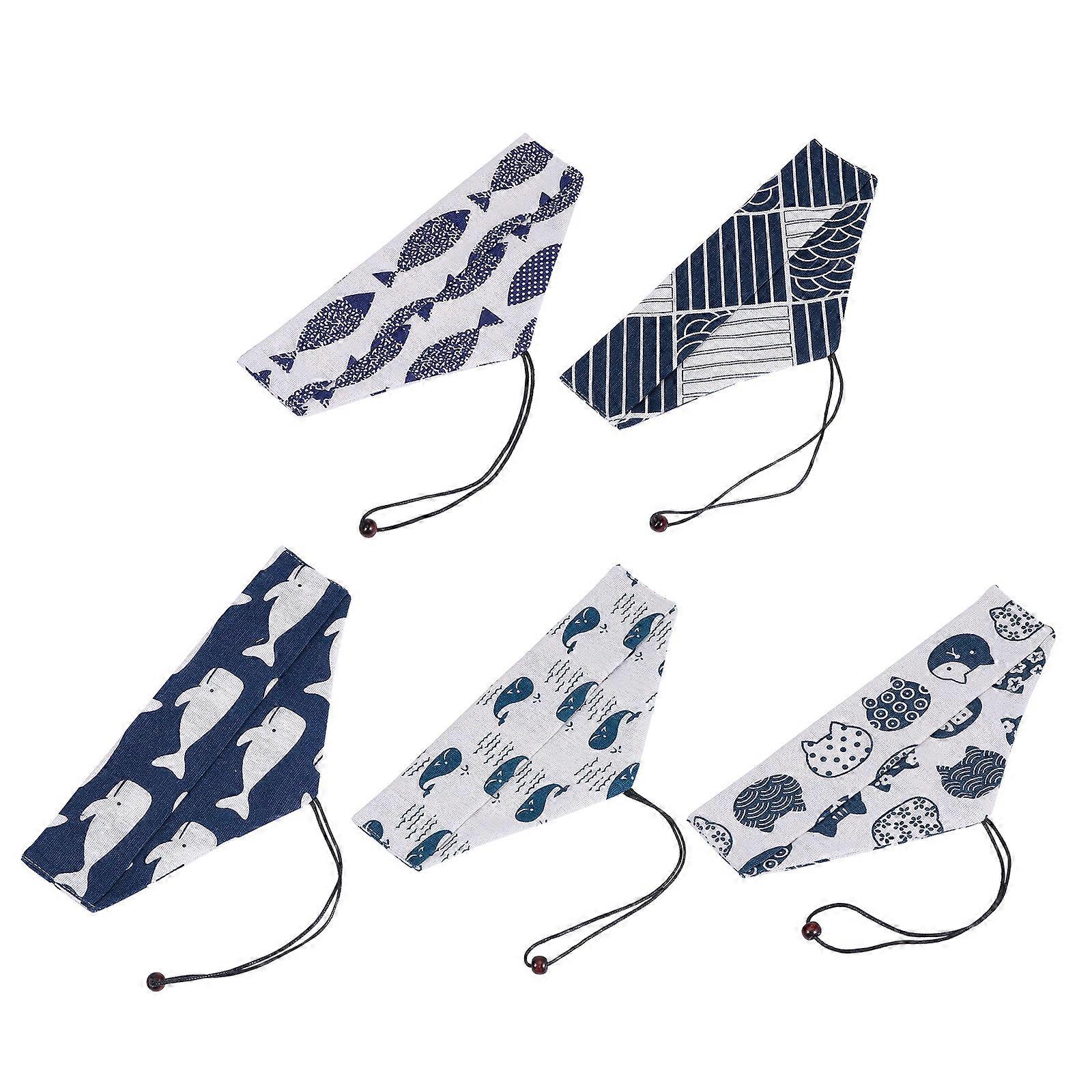 Portable Utensil Case Storage Bags Tableware Rectangular Breathable 5Pcs